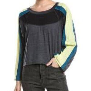 Free People Movement GO FOR THE GOAL LONG SLEEVE TOP XS NWT
